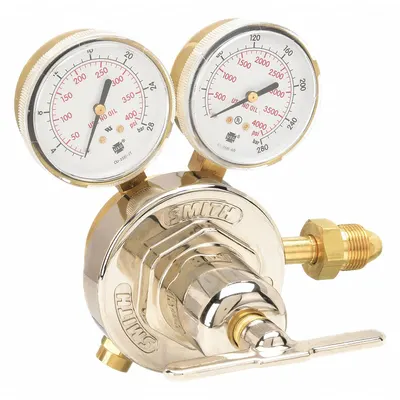 SMITH EQUIPMENT Gas Regulator: Single Stage, CGA 580 Inlet, 5/8"-18 F RH Outlet - Air & Inert Gas Regulators
