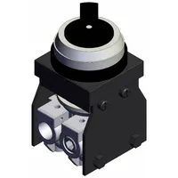 Shuttle Valve: VM100 Series, 3 Position Twist Actuator, 5 Ports, 1/8 in BSPT, Side-Ported Body (MPN VM151-01-35BA)