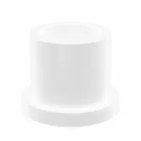 OILITE Flanged Sleeve Bearing: PTFE, 3/8 in Bore, 1/2 in OD, 1/2 in Overall Lg, White, 10 PK (MPN VF-0608-04B)