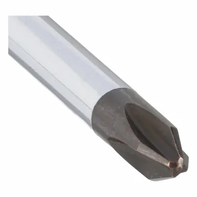 KLEIN TOOLS General Purpose Phillips Screwdriver: Long Lg, Not ESD Safe, Not Tether Capable - General Purpose Phillips Screwdrivers