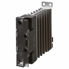 OMRON G3PJ-215B DC12-24 is a solid state relay with phototriac coupling for AC output. It accepts a DC input voltage of 9.6 to 30V DC, draws 7 mA input current, and switches AC loads from 19 to 264V AC up to 18 A. Mounts on DIN rail or via screw. Suitable for industrial automation, HVAC, and process control applications requiring silent, fast switching.
