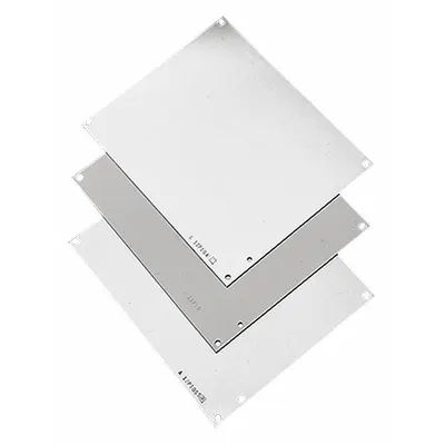 HOFFMAN Interior Panel: Back Panel Panel, 10.75 in Overall Ht, 8.88 in Overall Wd - Interior Mounting Panels