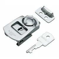 Door Latch: Stainless Steel, 5/8 in Dp, 1 3/16 in Ht, 2 in Wd (MPN PN-51)