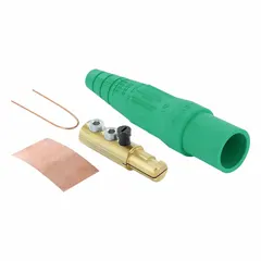 This LEVITON male plug from the 16 Series features a double set screw termination for secure cable connections. Rated 600V AC/600V DC and 190 A, it is suited for high-current single-pole inline applications in industrial power distribution and heavy machinery.