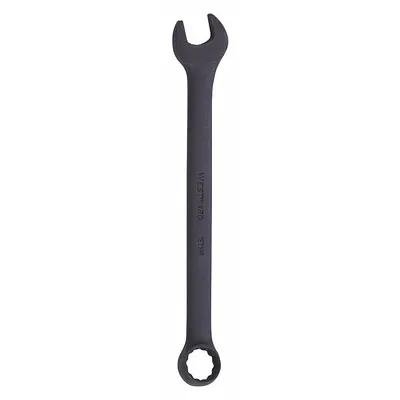 WESTWARD Combination Wrench: Alloy Steel, Black Oxide, 11/16 in Head Size, 9 in Overall Lg - SAE 12-Point Combination Wrenches