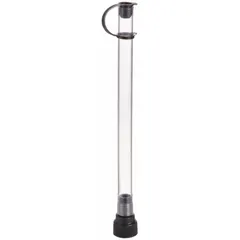 This PVC pour spout is designed for use with funnels having a 1-inch overall diameter. It directs fluid flow during refueling, oil changes, or coolant fills in vehicle maintenance tasks. The spout is made of PVC material.