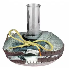 Cloth-housed spherical heating mantle for controlled heating of round-bottom flasks in laboratory and industrial settings. Features 1 L capacity, 380 W maximum wattage, 450°C maximum temperature, fiberglass cloth construction, and 4 ft power cord. Requires separate controller (not included).