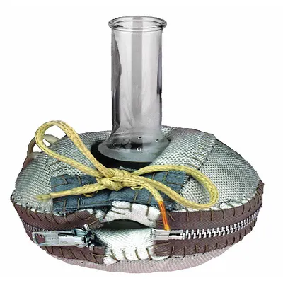 BRISKHEAT Heating Mantle: 1 L Capacity, 380 W Watt - Max, Fiberglass Cloth - Cloth-Housed Spherical Heating Mantles
