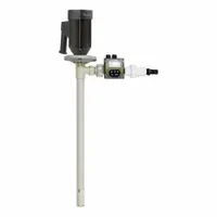 STANDARD PUMP Electric Drum Pump: 1 hp HP, 110 to 120 V AC, 27 gpm, 300 cps Max. Viscosity, PP (MPN BCENCPP39)