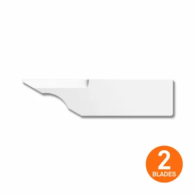 SLICE Utility Blade: 2 1/4 in Blade Lg, 19/32 in Blade Wd, 0.07 in Blade Thick - Straight-Edge Standard-Tip Replacement Utility Blades