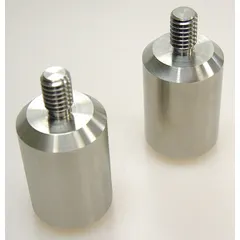 Cable weight accessory for securing and stabilizing submersible cables in water monitoring applications. Measures 1 inch overall height, 1 inch overall width, and 3 3/4 inches overall depth. Helps prevent cable movement and maintain sensor placement in tanks, wells, or open water bodies.