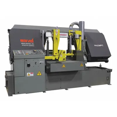 MARVEL Band Saw: Horizontal, 230V AC, 22 in x 24 1/2 in, 60 to 300 SFPM, 0° - Non-Mitering Automatic Horizontal Band Saws