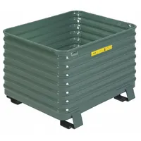 STEEL KING Bulk Container: 26.7 cu ft, 41 1/2 in x 49 1/2 in x 28 1/2 in, Lid Not Included, Green (MPN RCCM404824VG)