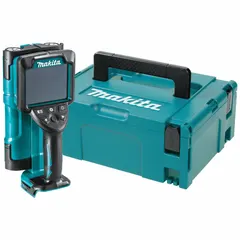 This wall scanner detects hollow block, wood, and live wire or plastic behind surfaces with a detection depth of 3/16 in. Visual indication alerts the user to the presence of these materials. Batteries are required but not included. Suitable for construction, renovation, and electrical work where locating hidden materials is critical.
