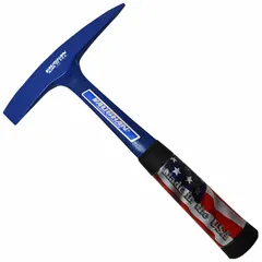 Chipping hammer with a 14 oz. head and 3-1/2 in parallel steel blade. Overall length is 13 in with a steel handle. Used for removing slag and spatter from weld joints in fabrication and maintenance tasks.