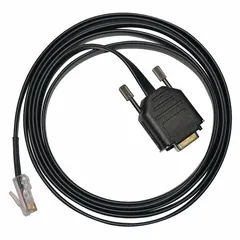 Serial connection component for LOVIBOND water quality testing instrumentation. Used to establish data transfer or communication between compatible devices. Suitable as a replacement part for laboratory, industrial, or environmental water analysis equipment.