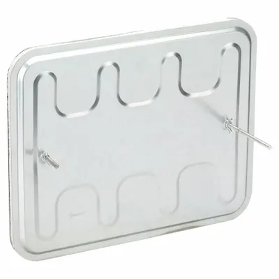 FLAME GARD Duct Access Door: 14 in x 18 in, 16 ga, Steel, Thumbscrews, 2,300°F Max Temp Rating - High-Temperature Flat Access Doors