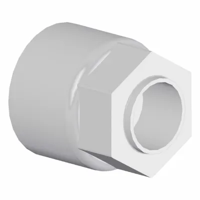 SMC LQ3-6N25 PFA Compression Tube Fitting Nut, 1 in OD, ISO Class 5 - PFA Compression Tube Fittings