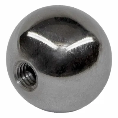 JW WINCO Steel Ball Knob with Threaded Hole, 1.38 in Dia, 5/16"-18 Thread - Ball Knobs with Threaded Hole
