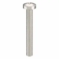 Pan head machine screws with M5x0.80 thread, 40 mm length, made from 316 stainless steel with a plain finish. Phillips drive size #2. Suitable for general fastening in machinery, enclosures, and assemblies where corrosion resistance is required. Sold in a 10-pack