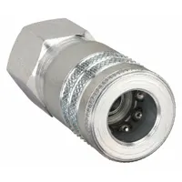 PARKER Quick Connect Hose Coupling: 3/8 in Body Size, 1/4 in Hose Fitting Size, 1/4" -18 Thread Size (MPN 25C)