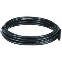 This continuous flexing power cable is designed for variable frequency drives (VFDs) in automated machinery and cable carrier systems. It features 10 AWG, 4 copper conductors with a ground, PVC jacket, and 1000 V rating. The cable is heat resistant, cRUus listed, and offers minimum bend radius factors of 4 x OD (fixed), 6 x OD (flexible), and 7.5 x OD (e-chain).