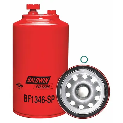 BALDWIN FILTERS Fuel Filter: Spin-On, 4 1/4 in Outside Dia, 1"-14 Thread Size, Cellulose - Spin-On Fuel Filters