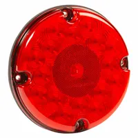 GROTE Stop/Turn/Tail Light: LED, Stop Light, Red, Round, 7 in Overall Dia, 7 in Overall Ht, Screw (MPN 53422)