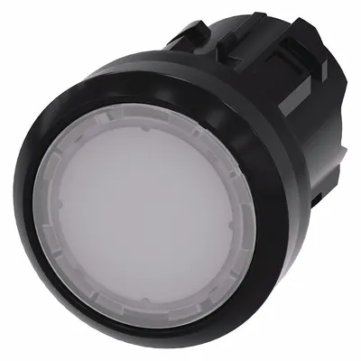 Siemens Flush Push Button: 22 mm Mounting Size, Non-Metallic - Illuminated Flush-Mount Push-Button Operators