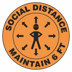 Non-reflective hard hat label with a 2 1/4 in diameter, printed in English. Standard grade adhesive for application on hard hats in industrial environments. Supplied as a 10-pack.
