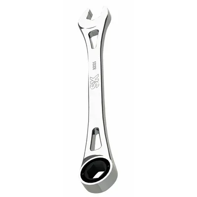 SK PROFESSIONAL TOOLS Combination Wrench: Alloy Steel, Chrome, 12 mm Head Size - Metric 6-Point Ratcheting Combination Wrenches