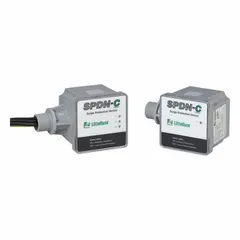 Single-phase external surface-mount surge protective device (SPD) for 240/120V AC systems. Features a polycarbonate enclosure rated Type 4X, LED status indicator, maximum continuous operating voltage 180V AC, and voltage protection rating 700V (L-N). Suitable for protecting electrical equipment from voltage surges in commercial or light industrial applications.