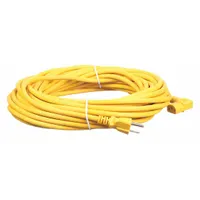 Replacement power cord for backpack vacuum cleaners. Provides electrical connectivity when the original cord is damaged or worn. Suitable for use in commercial cleaning environments