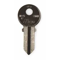 Key Blank: Compatible with American Lock Locks, Key ID # AM1, 5 Pins, Brass, Nickel Plated (MPN 1041C-AM1)