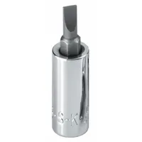 SK PROFESSIONAL TOOLS Socket Bit: 1/4 in Drive Size, Slotted Tip, 1/4 in Tip Size, SAE (MPN 44471)