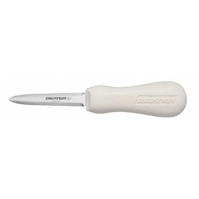 DEXTER RUSSELL Oyster Knife: Curved, 7 in Overall Lg, Steel Blade, Polypropylene Handle - Seafood Knives