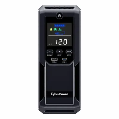 CYBER POWER UPS System: Single Phase, 1,350 VA Power Rating, 120 V AC Input, 120 V AC Output - Standby UPS Systems