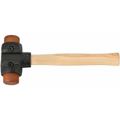 VAUGHAN Split Head Hammer: Rawhide, 2 lb Head Wt, 1 1/2 in Tip Dia, 12 in Overall Lg - Rawhide-Tip Hammers