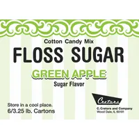 Cotton Candy Mix: Green Apple, Floss Sugar, 7409-GA, 6 PK