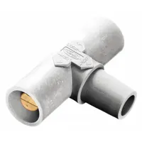 Paralleling Tee: Male-Male-Female, White, 600V AC/600V DC, 400 A, Series 16 (MPN HBLPTW)
