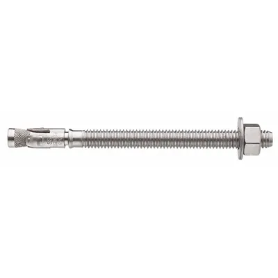 DEWALT Wedge Anchor: 5 in Overall Lg, 3/8 in Dia, 3/8"-16 Thread Size, 3 5/8 in Thread Lg - 316 Stainless Steel Wedge Anchors