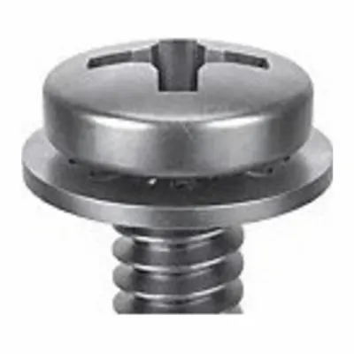 LINDSTROM Machine Screws: #10-32 Thread Size, 1/4 in Lg, Steel, Zinc-Plated, Pan - Machine Screws with Internal Tooth Lock Washers