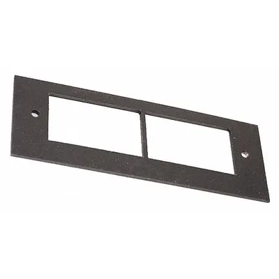 WIREMOLD OFR47-2A Steel Device Box Cover for Over-Floor Raceways, Black - Outlet Box Plates for Over Floor Raceways