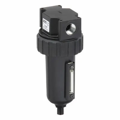 Parker Compressed Air Filter: Particulate, 1/2 in NPT, 5 micron, 130 cfm - Parker FRL Air Filters