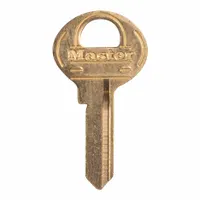 Key Blank: Compatible with Master Lock Locks, K7 Keyway Type, Brass, Unfinished (MPN K7BOX)