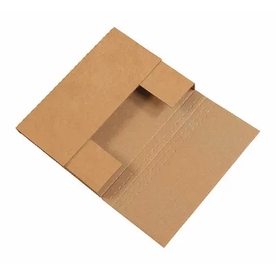 PARTNERS BRAND Fold Mailer,14 1/4x11 1/4x2",PK50: Kraft, 14 1/4 in Inside Lg, 2 in Inside Ht - Easy-Fold Mailers