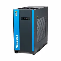 Cycling refrigerated compressed air dryer, 450 cfm, 460V AC, 3.23 kW, 2 in NPT connection, 42°F dew point. Removes moisture to protect pneumatic equipment from corrosion and freeze-ups in industrial compressed air systems.