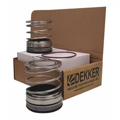 This repair kit is a factory-specified replacement for maintaining DEKKER vacuum equipment. It is designed for use with models DV0450D-KA1, DV0550D-KA1, and DV0450D-KA3. Typical applications include industrial air compressor and vacuum systems requiring periodic maintenance.