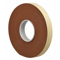 TAPECASE Foam Tape: Continuous Roll, 3/4 in Roll Wd, 10 yd Overall Roll Lg, 62.5 mil Thick, Closed