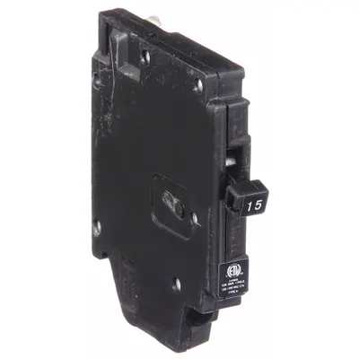 CHALLENGER Miniature Circuit Breaker: 15 A Amps, 120V AC, 0.5 in Wd, 10kA at 120V AC - Challenger Type-A Miniature Circuit Breakers